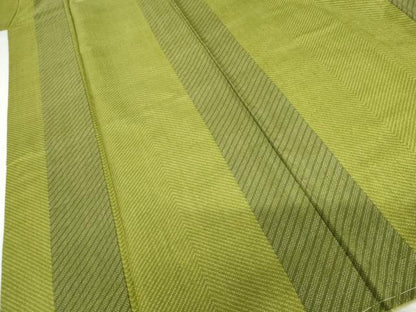 平和屋着物●薩摩結城　間道　正絹　逸品　AABH7255cs