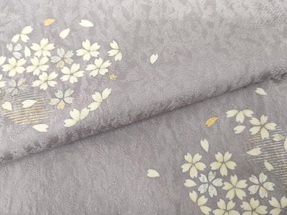 平和屋着物●上質な小紋　桜丸文　金銀彩　正絹　逸品　AABH7259cs