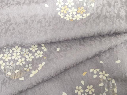平和屋着物●上質な小紋　桜丸文　金銀彩　正絹　逸品　AABH7259cs