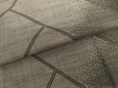 平和屋着物●本場大島紬　カタス9マルキ　泥染　檜垣間道　正絹　逸品　AABH7265cs