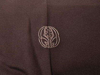 平和屋着物●京の名門　じゅらく謹製　帝王紫　訪問着　駒刺繍　雪輪花松文　金糸　金彩　正絹　逸品　AABH7268cs