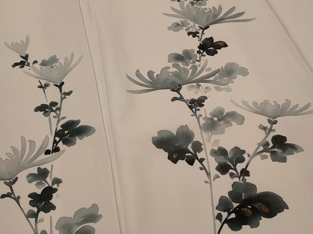 平和屋着物■訪問着 草花文 金彩 正絹 逸品 AABH7286st