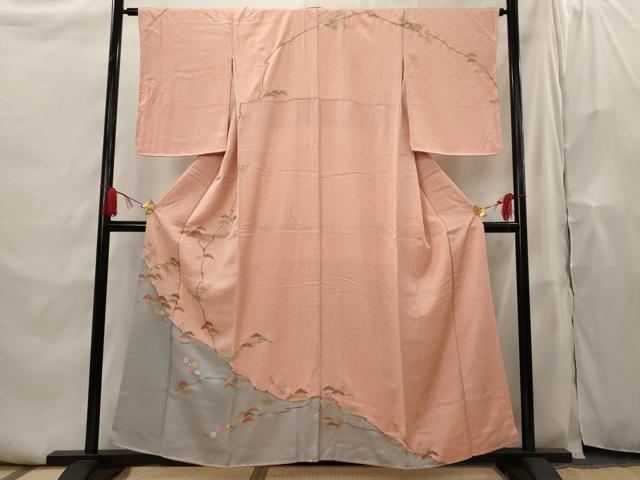 平和屋着物■訪問着 松竹梅 金銀彩 正絹 逸品 AABH7289st
