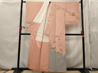 平和屋着物■訪問着 松竹梅 金銀彩 正絹 逸品 AABH7289st