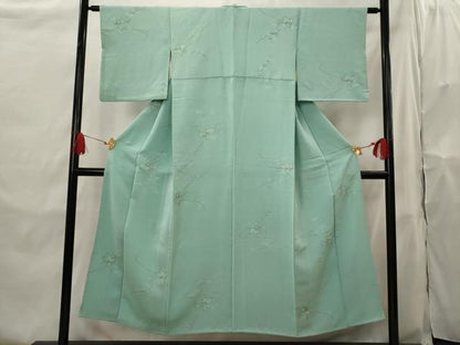 平和屋着物■上質な小紋 流水花文 金彩 正絹 逸品 AABH7290st