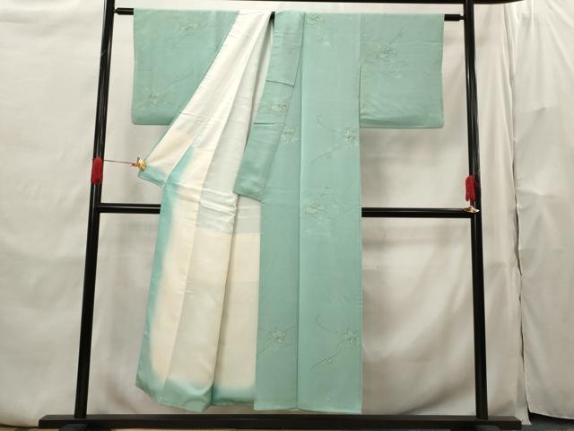 平和屋着物■上質な小紋 流水花文 金彩 正絹 逸品 AABH7290st