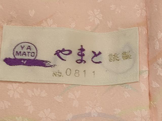 平和屋着物■長襦袢　無双仕立て　芝草文　やまと誂製　正絹　逸品　AABH7312st