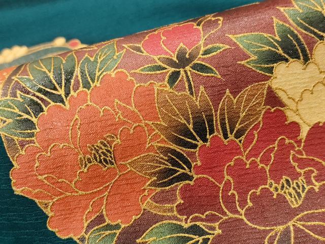 平和屋着物■訪問着 エ霞花丸文 暈し染め 金彩 正絹 逸品 AABH7332st
