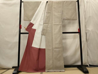平和屋着物■小紋　舞葉文　洗える着物　AABH7350st