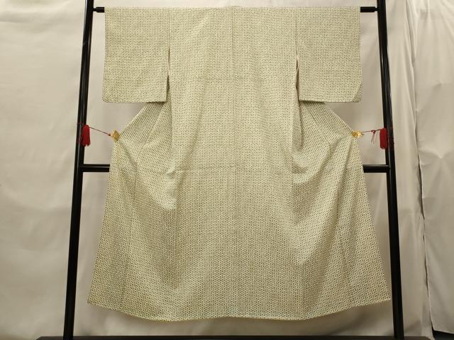 平和屋着物■上質な小紋 七宝文 正絹 逸品 AABH7353st