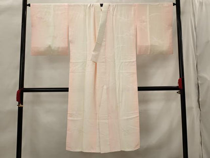 平和屋着物■長襦袢 袷 雪芝花地紋 暈し染め 正絹 逸品 AABH7359st