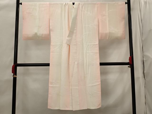 平和屋着物■長襦袢 袷 雪芝花地紋 暈し染め 正絹 逸品 AABH7359st