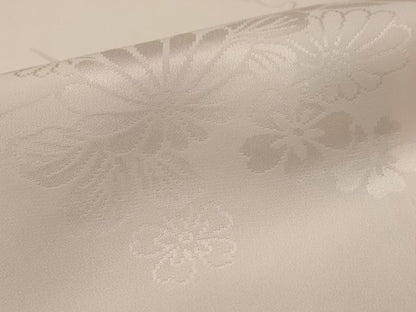 平和屋着物■長襦袢 袷 雪芝花地紋 暈し染め 正絹 逸品 AABH7359st