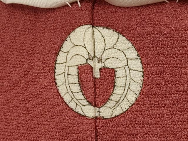 平和屋着物■上質な色無地　葡萄茶色　正絹　逸品　AABH7372st