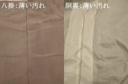 平和屋着物■上質な色無地 楓地紋 胡桃染色 正絹 逸品 AABH7373st
