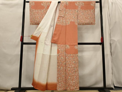 平和屋着物■訪問着 草花文 正絹 逸品 未使用 AABH7375st