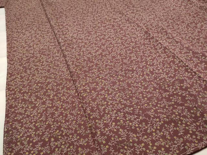平和屋着物■上質な小紋　花尽し　正絹　逸品　未使用　AABH7381st