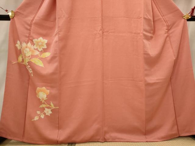 平和屋着物■中国三大刺繍 相良刺繍 訪問着 枝花文 正絹 逸品 AABH7406st