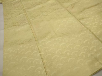 平和屋着物■上質な小紋　青海波地紋　暈し染め　正絹　逸品　AABH7409st