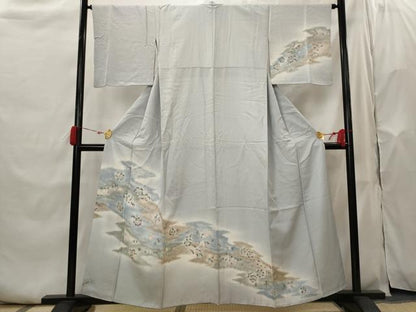 平和屋着物■訪問着　手描き　辻が花　暈し染め　正絹　逸品　AABH7427st