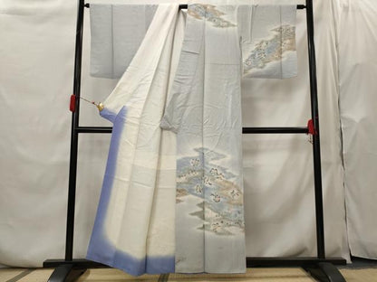 平和屋着物■訪問着　手描き　辻が花　暈し染め　正絹　逸品　AABH7427st
