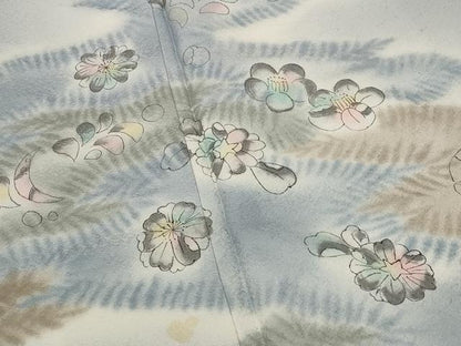 平和屋着物■訪問着　手描き　辻が花　暈し染め　正絹　逸品　AABH7427st