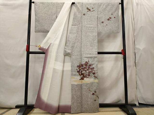 平和屋着物■訪問着 枝梅文 金彩 やまと誂製 正絹 逸品 AABH7428st