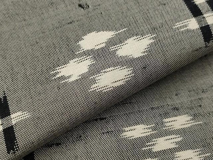 平和屋着物▽上質な紬　単衣　琉球絣文様　正絹　逸品　AABH7430st