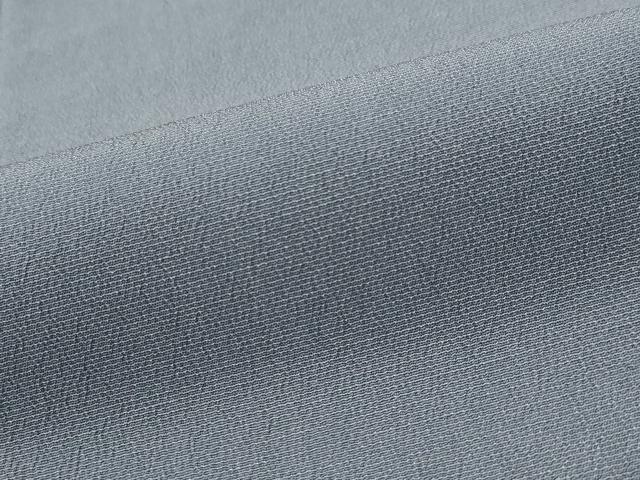 平和屋着物▽お召　単衣　鉄御納戸色　正絹　逸品　AABH7438st