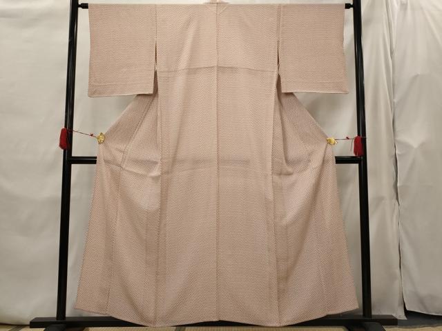 平和屋着物▽江戸小紋　単衣　花尽し　やまと誂製　正絹　逸品　AABH7439st