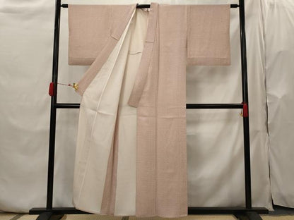 平和屋着物▽江戸小紋　単衣　花尽し　やまと誂製　正絹　逸品　AABH7439st