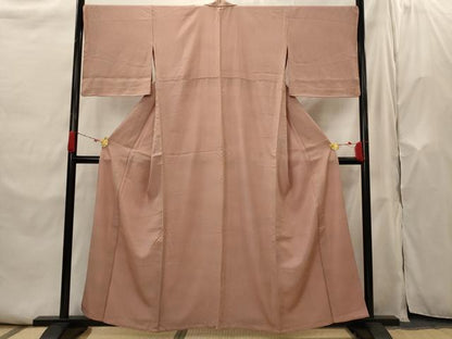 平和屋着物▽上質な小紋　単衣　霞文　暈し染め　正絹　逸品　AABH7443st
