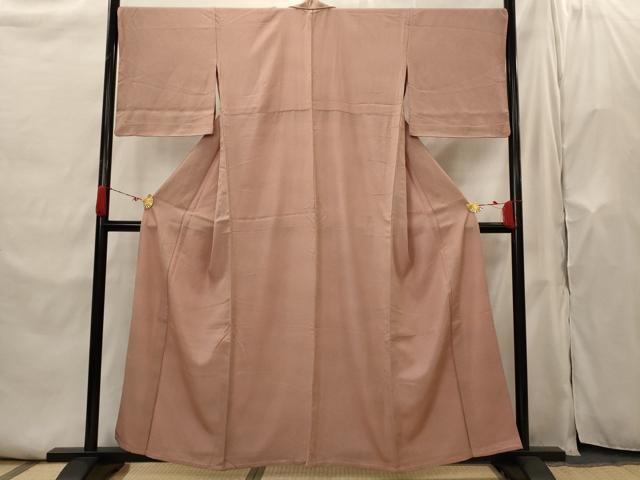 平和屋着物▽上質な小紋　単衣　霞文　暈し染め　正絹　逸品　AABH7443st