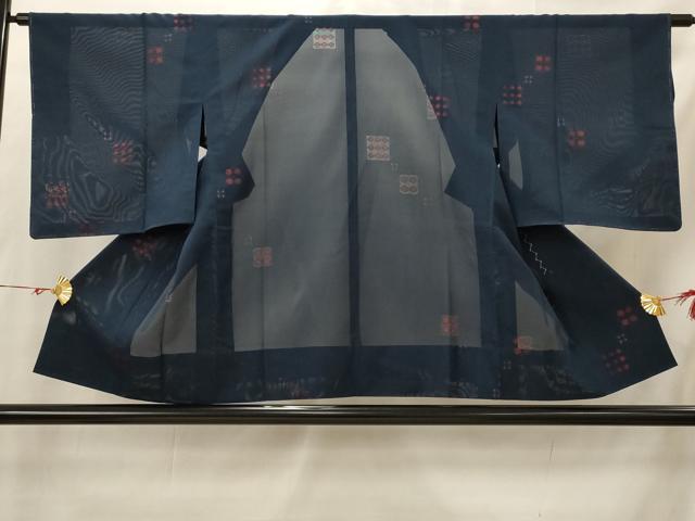 平和屋着物▽道行コート　スリーシーズン　春夏秋　塵除け　正絹　逸品　未使用　AABH7460st