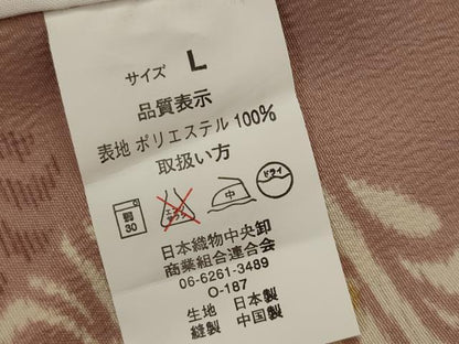 平和屋着物▽小紋　単衣　流水花丸文　洗える着物　AABH7465st