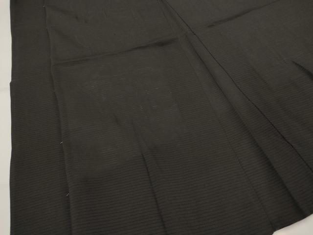 平和屋着物＊夏物 男性 羽織 黒紋付 絽 正絹 逸品 AABH7474st
