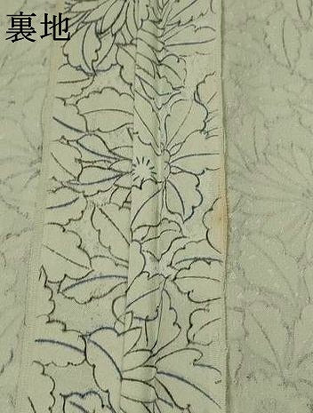 平和屋着物▽上質な小紋　単衣　花尽し　正絹　逸品　AABH7480st