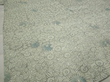 平和屋着物▽上質な小紋　単衣　花尽し　正絹　逸品　AABH7480st