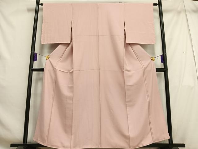 平和屋着物■上質な色無地　紗綾型地紋　虹色　正絹　逸品　AABH7482oa