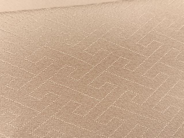 平和屋着物■上質な色無地　紗綾型地紋　虹色　正絹　逸品　AABH7482oa