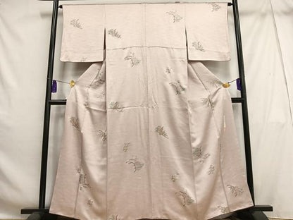 平和屋着物■上質な小紋 荒木寿夫 几帳松文 金銀彩 正絹 逸品 AABH7487oa