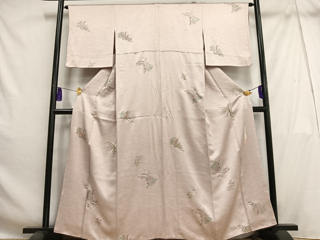 平和屋着物■上質な小紋 荒木寿夫 几帳松文 金銀彩 正絹 逸品 AABH7487oa