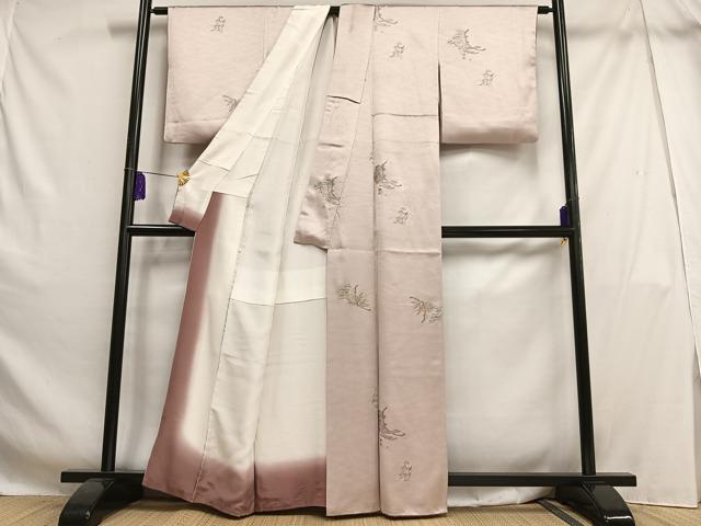 平和屋着物■上質な小紋 荒木寿夫 几帳松文 金銀彩 正絹 逸品 AABH7487oa
