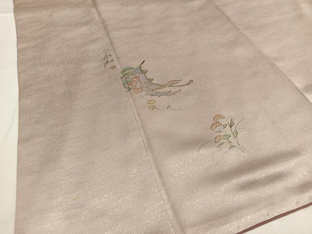 平和屋着物■上質な小紋 荒木寿夫 几帳松文 金銀彩 正絹 逸品 AABH7487oa