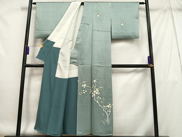平和屋着物■訪問着 枝花文 正絹 逸品 AABH7530oa