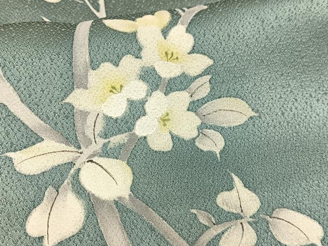 平和屋着物■訪問着 枝花文 正絹 逸品 AABH7530oa