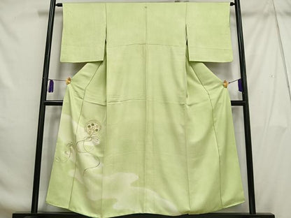 平和屋着物■訪問着 刺繍 花鏡裏文 暈し染め 正絹 逸品 AABH7537oa