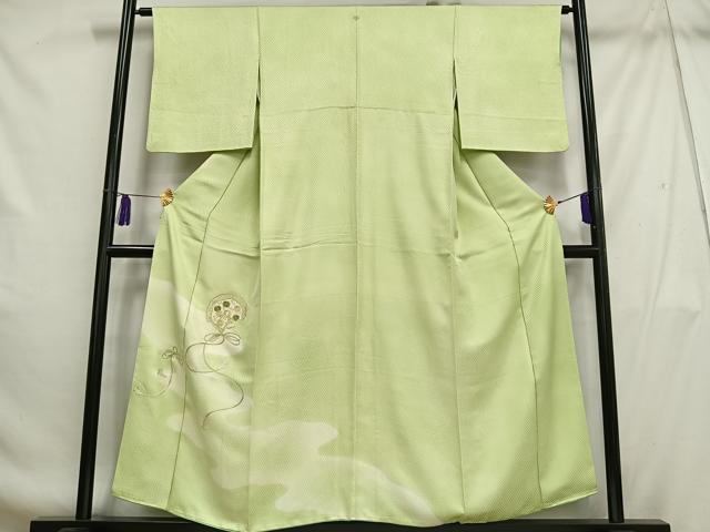 平和屋着物■訪問着 刺繍 花鏡裏文 暈し染め 正絹 逸品 AABH7537oa