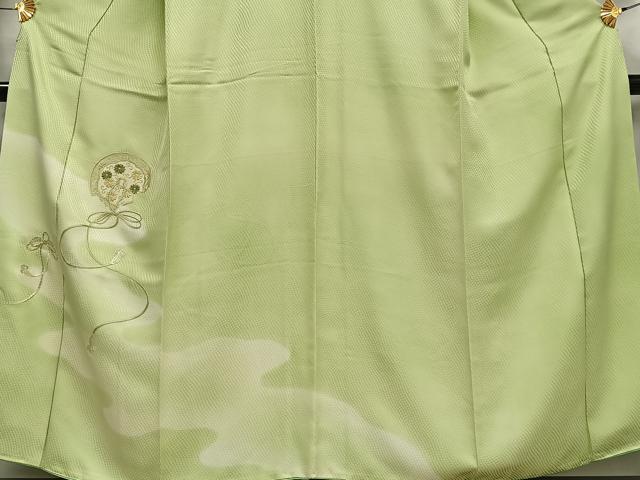 平和屋着物■訪問着 刺繍 花鏡裏文 暈し染め 正絹 逸品 AABH7537oa