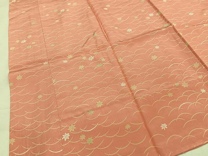 平和屋着物■長襦袢 無双仕立て 芝楓文 正絹 逸品 AABH7551oa
